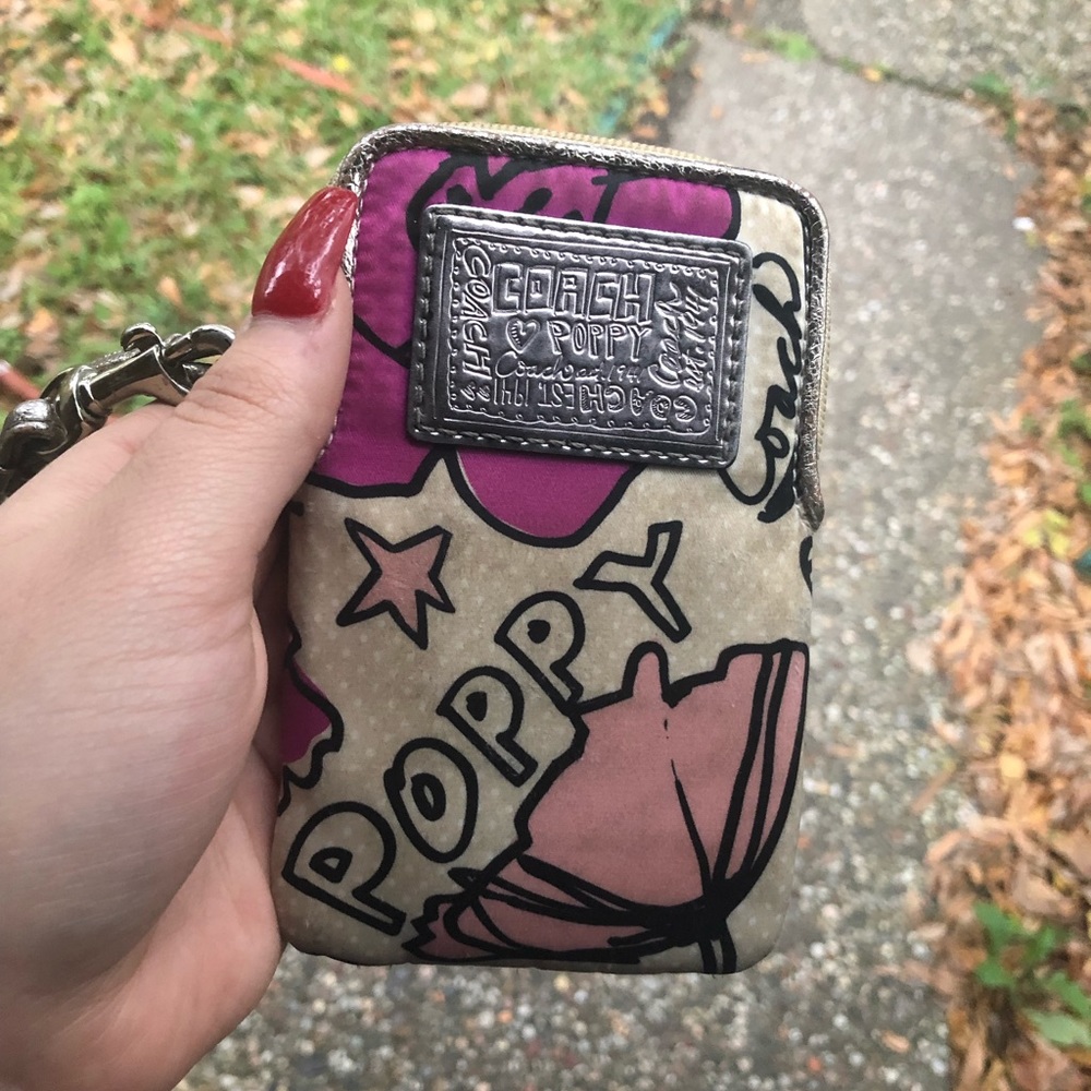Coach “Poppy” Mini Clutch/Wristlet
